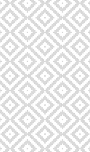 DobleUve Estudio Vinyl Teppich Geometrisch 08 | Grau | 300x200 cm | Waschbarer Rutschfester Küchenläufer | Vinylteppich | Vinylboden | Vinylteppich für Wohnzimmer