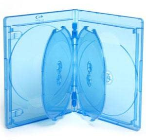 Generisch Viva Elite Blu-Ray 6-Disc Hüllen 15mm - 10 Stück - blau