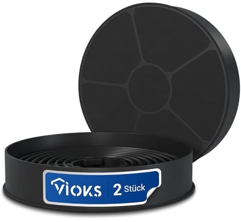 VIOKS Respekta Candy Carbon Filter Cooker Hood 105 mm Diameter Replacement for Respekta Activated Carbon Filter MIZ0058