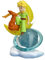 Plastoy Figurine Le Petit Prince ET Le Renard sur LA Lune