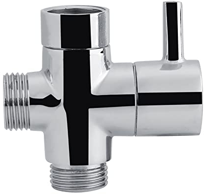 Dusch-Umstellventil, Bidet-T-Adapter, 3-Wege-T-förmiges Umstell-Absperr-Winkelventil Für Hand-Bidet-Toilettensprüher, Wasserhahn-T-Anschluss