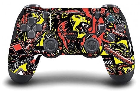 Head Case Designs Officially Licensed Harry Potter Gryffindor Pattern Graphics Vinyl Sticker Gaming Skin Decal Cover Compatible With Sony PlayStation 4 PS4 DualShock 4 Controller