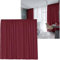 Cleanlevel EST 2016 Vorhänge Vorhang 300cm B x 245cm H Gardine Verdunkelungsvorhang Kräuselband Blickdicht abdunkelnd Thermo Wärmeisolierend Wohnzimmer (Bordeaux Kräuselband)