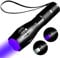 YZYOE Linternas UV de luz negra recargables 395NM, luz blanca y linterna de fuente dual ultravioleta 2 en 1, 2 modos.