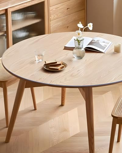 Ezcasch Nappe Ronde Transparente de Table, 2mm d'épaisseur, Diamètre 90cm Protection Table Transparent, Film Transparent pour Table, Imperméable, Facile à Nettoyer