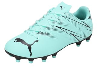 PUMA ATTACANTO FG/AG Jr Unisex Football Boots, Electric Peppermint-Puma Black, UK 1