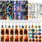 Yrmysrx Galaxy Wars - Set regalo per feste incluso 12 sacchetti regalo di carta con adesivi, 12 portachiavi, 12 braccialetti schiaffi, 12 distintivi, 12 fogli di tatuaggi temporanei per feste