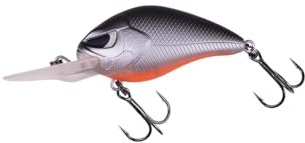 ZECK Wobbler/Kleiner Crankbait ideal für Barschangeler - Danny 2.0 | 4,5 cm | 2,0 m F - Grey Fire