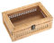 IGNPION Rattan Decorative Box with Lid, Woven Shelf Storage Basket Rectangular Rattan Keepsake Display Box Boho Style Desktop Basket for Home Décor(S)