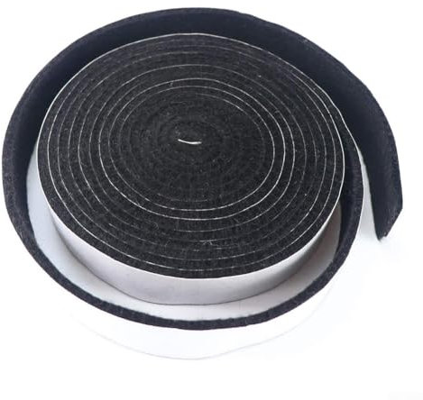 ZYNCUE BBQ Gasket Smoker Grill Tape, High Heat Barbecue Door Lid Grill Seal Tape High Temp Self Stick Gasket, 2.5CMx2.5M (1PC)