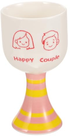 LIFKOME Drinking Cups Footed Ice Cream Cups Ceramic Dessert Goblet Cups for Desserts Party Wine Cups Ceramic Goblet Desserts Cups Dessert Cup Drinking Utensils Ceramics Girl