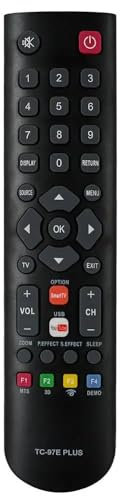 Not Need Set Remote Control for TV Smart RC3000E01 RC3000E02 08-RC3000E-RM201AA TLC-925 RC200 (Color : Remote and Case)