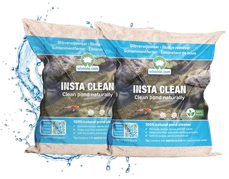 Vdvelde․com - Teichschlamm Entferner Insta CLEAN, 1.000 bis 20.000 Liter | Natürliche Teichpflege mit Mikroorganismen, sorgt für klares Wasser, sicher für Fische und Wasserpflanzen