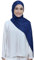 Lina & Lily Damen Hijab Kopftuch Schal mit Glanz-Schimmer Für Muslimische Frauen (Königsblau)