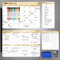 MARSROCK Magnetic Calendar for Fridge (4-Pack) Weekly & Monthly Planner, Household Chore Charts Shopping Lists,to Do Lists Whiteboard with 8 Markers 6 Magnets and 1 Eraser for The Home Kitchen,Yellow