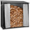 hillvert HI-FWR-16 Abri pour bois de chauffage avec bâche et toit 800 kg 89 x 191 x 192,5 cm noir - Range bûche intérieur ou extérieur