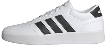 adidas Men's BREAKNET 3.0 Shoes, Cloud White/Core Black/Cloud White, 4 UK