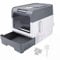 Hidden Cat Litter Box with Hood, Self-Cleaning Pan, Spacious for Large Cats, Anti-Tracking, Anti-Leaking (Grey)