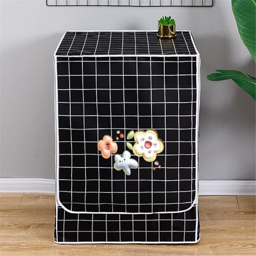 BAMFY Housse De Machine à Laver Imperméable Housse Anti-Poussière EntièRement Automatique Chargement Frontal Housses Pour Lave-Linge Et Sèche-Linge Pour Meubles Housse De Protection(5-7.5kg,M)