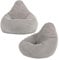 Icon Dalton Sitzsack Kinder, Grau, 2er Pack, Flauschiger Cord Stoff, Sitzsack Cord mit Füllung, Bequemer Kinder Gaming Sessel, Kuschelsessel, Lese Sessel, Schlafzimmer, Kinderzimmer, Spielzimmer