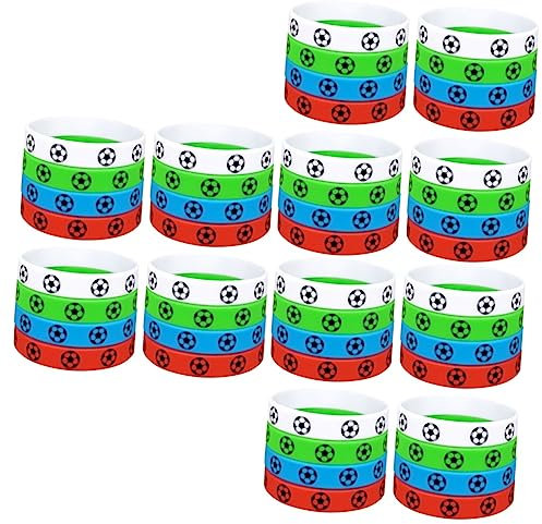 BESPORTBLE 3 Ensembles Bracelet De Football Accessoires De Football pour Garçons Bracelets De Ballon De Foot Compact Porte-clés Tasse Bracelets Assortis Gel De Silice 16 Pièces * 3