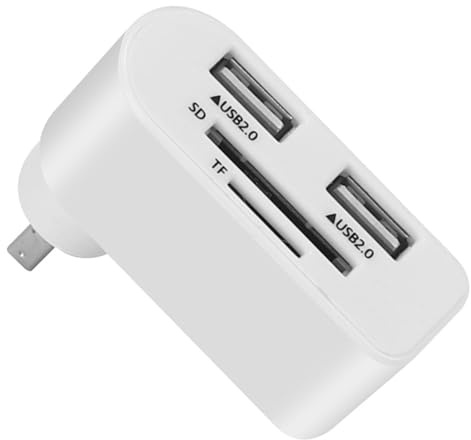Drehbarer USB-Hub – 4 in 1 USB-Erweiterung, Reise-freundlicher USB-Extender | Multiport-USB-Adapter mit 480 Mbps Datenübertragung für Laptop, Desktop, Notebook, Auto, Tablet,