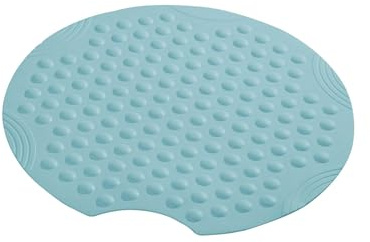 Duschmatte Duscheinlage rutschfest Rund - Sicherheitseinlage für die Dusche - Ø54cm Petrol Blau - Made in Germany