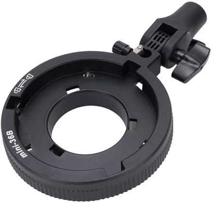Sxhlseller Mount Adapter for Bowens LED Light Softbox Reflector Umbrella, Aluminum Camera Flash Bracket Holder with Tilt Function and Universal Stand Connector
