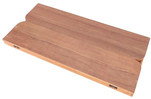 Zerodis RV -Teilezubehör Holzoberfläche mit Metallhandversiegelungskante Faltbare RV -Tischplatte für und Boote Tischtisch Tisch Tischplatte (Brown (595x580mm/23.43x22.83in))