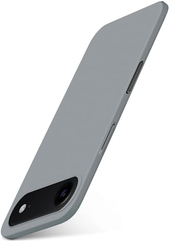 moex für iPhone Air Hülle Ultra Dünn, Schutzhülle mit erhöhtem Kameraschutz, Slim Cover Hardcase Backcover, Dünnste Handyhülle Minimalistisch Alpha Case, Matt Taupe