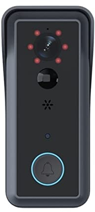 KONGMM Video Doorbell, Tuya Smart Low Power Doorbell Humanoid Filter PIR Alarm HD 1080p Remote Wake Up