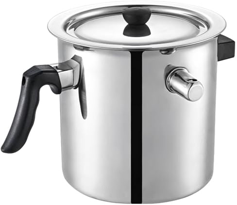 LSQXSS Doppelwandiger Milchtopf mit konstanter Temperatur, Edelstahl-Kochtopf mit Pfeife und Wassereinfüllstutzen, hitzebeständiger Griff, Milchtopf mit Deckel für Gas- und Induktionsherde