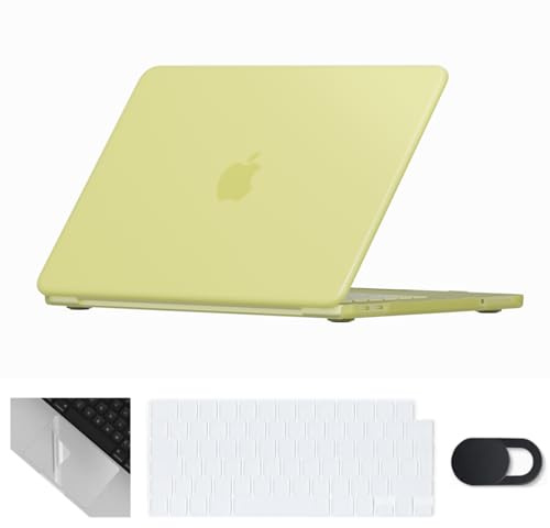 Se7enline for MacBook Neo Case 13 inch 2026 Model A3404,Citrus | 4 in 1 Laptop Case,Keyboard Cover,Trackpad Protector,Webcam Cover,Anti-Scratch Anti-Drop Full Protection Slim Lightweight