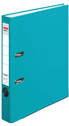 Herlitz Ordner maX.file protect A4, 5 cm mit Einsteckrückenschild, türkis