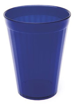 Harfield Translucent Blue 200ml Cups Children's Tumblers (Pack of 6) Reusable Virtually Unbreakable Polycarbonate