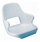 TREM Steuersitz für Boot, Weiß, 51x50x42cm, Polyethylen (PE), Fahrzeugsitz, Steuersitz für Wasserfahrzeug
