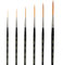 Repino Lot de 6 pinceaux – tailles : 5/0, 000, 0, 2, 4, 6