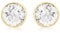 CARISSIMA Damen Ohrstecker 18k (750) Gelbgold 7mm Rund Zirkonia