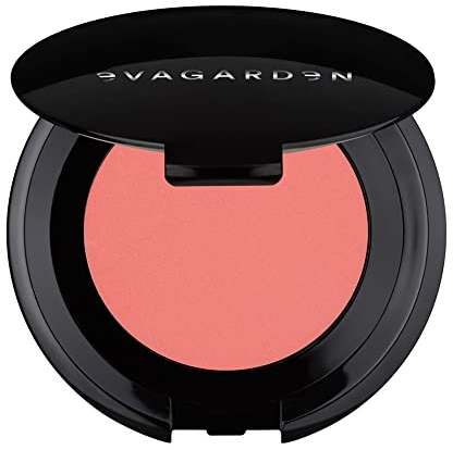 EVAGARDEN Fusion Blush - Easily Blendable Texture - Enhances Your Makeup Finish - Soft Focus Effect Visibly Reduces Fine Lines - Highlights Cheekbone and Sculpts Face - 346 Rose Peach - 0.17 oz