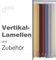 ourdeco® Komplett-Vertikalanlage/Breite: 120 cm/Höhe: 250 cm/Farbe: Cappuccino/Lamellenbreite 89 mm/in der Höhe kürzbar/Decken- oder Wandmontage