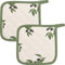 Kracht Topflappen Olivenzweige 2er-Pack Olivenzweige Größe 22x22 cm
