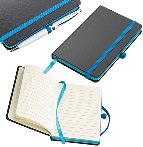 Notizbuch / DIN A6 / 160 S. / liniert / PU Hardcover / Farbe: türkis