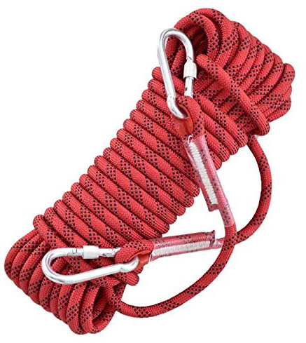 YJHH Corde d'escalade Statique Extérieure 100m, Corde De Sauvetage 12mm, pour l'escalade en Plein Air, Rappel, Les Secours en Cas D'incendie, La Salle De Sport en Salle