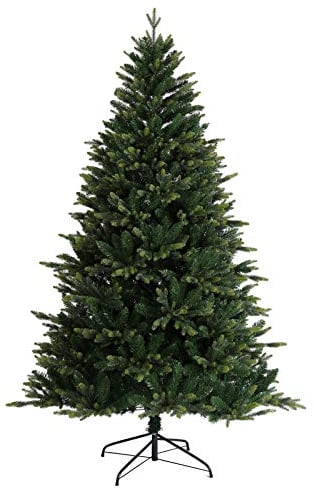 SVITA Weihnachtsbaum künstlich Naturgetreu 1075 Zweig-Spitzen Metall Ständer Tannenbaum Kunstbaum (Spritzguss-Nadeln | 210cm)