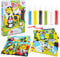 Sabbiarelli Sand-it For Fun Kit Crazy Pets Lustige Welpen - Kreativ Bastelset: male mit Sand und lasse deiner Fantasie freien Lauf, Sandbilder für Kinder ab 5+, Geschenkidee zum Geburtstag