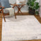 Livabliss Utrecht Wohnzimmer Teppich Modern - Abstrakt Design in Marmor Optik für Wohnzimmer, Esszimmer, Schlafzimmer 160x215 cm - Weicher Kurzflor in Elfenbein und Grau