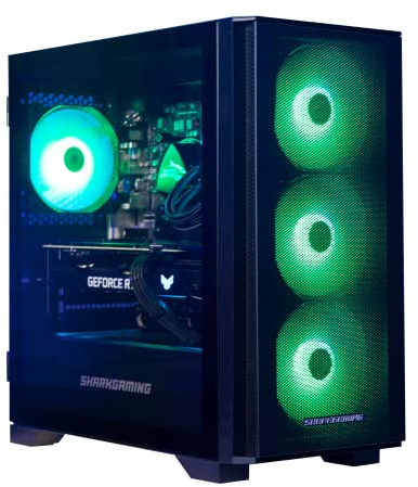 SharkGaming Shark Maelstrom I703 Gaming PC - Torre - I7-12700, RTX 3060Ti, 1TB NVMe, 32GB, Watercooler, Windows 11 Home