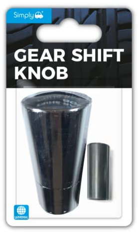 Simply GK005 Leather & Chrome Gear Shift Knob – Universal Fit