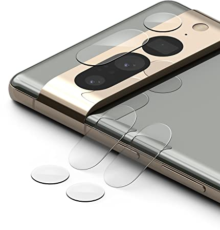 Ringke Camera Glass [3 Stück] Kompatibel mit Google Pixel 7 Pro Kameraschutz Kamera Panzerglasfolie