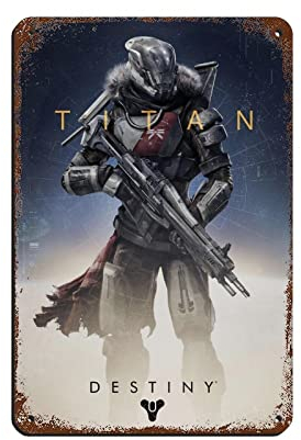 Destiny Game 1 Retro-Poster Metall-Blechschild Chic Art Retro Eisen Malerei Bar Menschen Höhle Cafe Familie Garage Poster Wanddekoration 20 x 30 cm